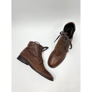 Steve Madden P-Rude Brown Leather Boots Men’s Size 10.5